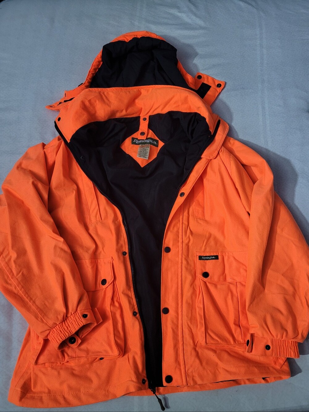 Remington Hunters Orange Hooded Lined Hunting Jacket
